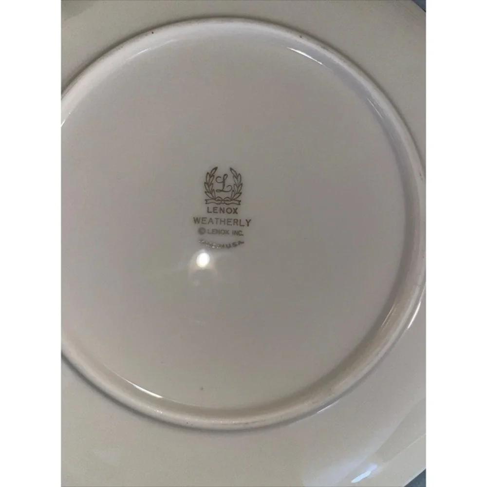 LenoxWeatherly By China Swirled Platinum Trim Pick Your Pieces Used Set Of 4